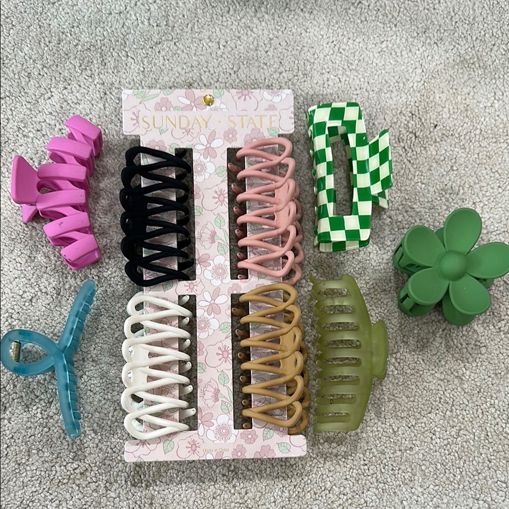 Colorful Hair Claw Clip Set